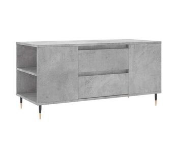 Mesa de café - mesa de centro madera ingeniería gris hormigón 102x44,5x50 cm