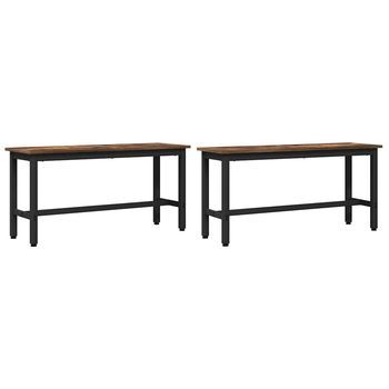 Banca De Comedor 100 X 32,5 X 48,5 Cm 2 Uds. Vidaxl