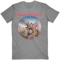iron maiden camiseta manga larga trooper vintage para mujer