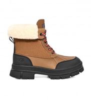 ugg para mujer 1130524 botas de piel w ashton addiemarron negro 36 plano 1 a 3cm cordones casual