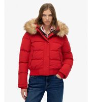 superdry para mujer w5011785a chaqueta everst bomber rojo xs negro casual poliester