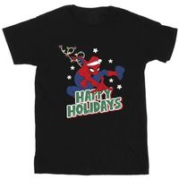 marvel camiseta happy holidays para nino