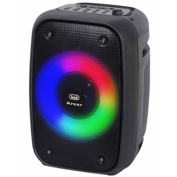 Trevi XFest XF 150 KB Altavoz Amplificado Portátil 15W, USB, Micro SD, Bluetooth y Función TWS, Karaoke Party Speaker con Micrófono Incluido