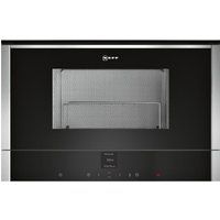 neff c17gr00n0b built-in microwave with grill - stainless steel stainless steel