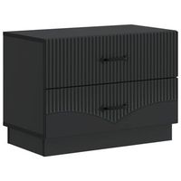 armario de noche negro 62 x 345 x 445 cm madera de ingenieria vidaxl