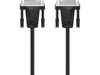 Cable DVI - Hama 00200706, 1.5 m, a DVI, Dual Link, WQHD, Color Negro