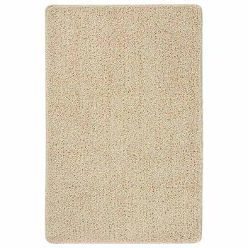 Alfombra Peluda Antideslizante Color Crema 200x290 Cm Vidaxl