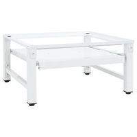 soporte pedestal para lavadora con estante extraible blanco vidaxl