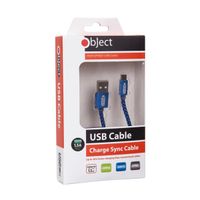 usb high speed micro cable blue