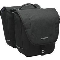 new looxs alforja avero racktime 25l impermeable poliester negro con reflectantes 32x33x13 cm