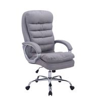 silla de oficina xxl vancouver de tela gris 77x68x116 cm clp