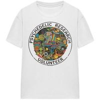 steven rhodes camiseta psychedelic research volunteer para mujer