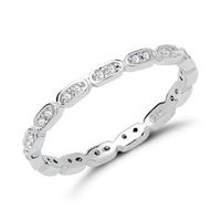 anillo de plata 925 para mujer rodiado con circonita