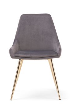 Fern Grey Velvet Dining Chairs - Grey