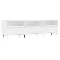 mueble de tv  muebles de salon madera contrachapada blanco 150x30x445 cm cfw50174