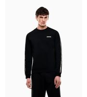 ea7 para hombre 7m001478af12660 sudadera logo negro m casual deportivo algodon manga larga