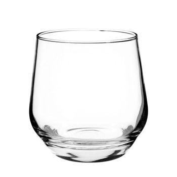 Vasito de vidrio transparente