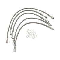 kit latiguillos de freno metalicos moto guzzi 850 t3 completo gris