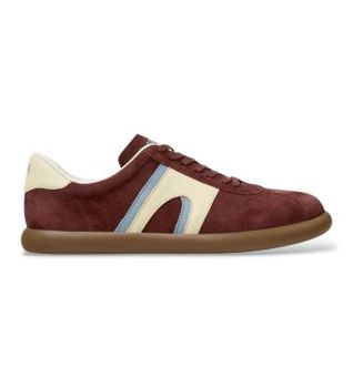 Camper para hombre. K100937-037 Zapatillas de piel Pelotas Soller burdeos (43), Plano, Ninguno, Casual