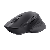 mouse trust wireless y bluetooth ozaa 24820 negro multidespositivo recargable- sensor optico - 6 botones - 80016003200dpi - receptor usb-ausb-c