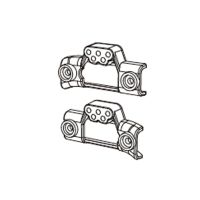 mjx h12y h12p amortiguador frontal marco piezas originales p12y08