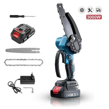 Cuchillo para cortar madera con motosierra, modelo mini de 6 pulgadas, motosierra eléctrica portátil, herramienta eléctrica de jardinería, compatible con batería Makita de 18 V.