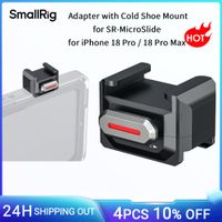 adaptador smallrig con soporte de zapata fria para sr-microslide compatible con la jaula para iphone 18 pro18 pro max para microfono y luz ideal para grabar videos