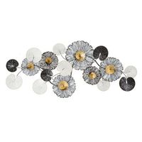 panel decorativo 3d en metal multicolor cm 143x85x64