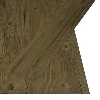 Lama De Suelo Autoadhesiva Marrón 4,46 M² 32 Uds. Pvc Vidaxl