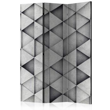 Biombo - Grey Triangles (135x172 Cm)