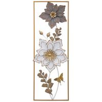 mural decorativo de pared de metal 311x895x57