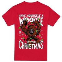 disney camiseta a wookie little christmas para hombre