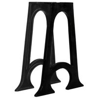 2 patas de mesa de comedor en hierro macizo fundido vidaxl