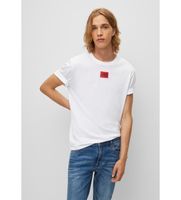hugo para hombre 50447978 camiseta diragolino blanco s casual algodon manga corta sostenible