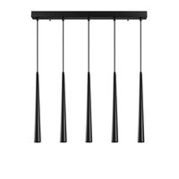 lampara de techo ugur-6075 negro metal 78x5x135 cm
