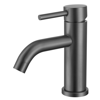 Grifo Lavabo Gun Metal, Grifo De Baño, Mezclador Monomando - Lomazoo Macy