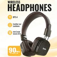 auriculares inalambricos hoco retro de cuero pu con bluetooth 54 auriculares hifi estereo de moda auriculares supraaurales para exteriores y oficina