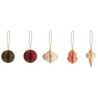 conjunto de 20 bolas de navidad para el arbol adornos navidenos colgantes de papel geometrico 3d multicolor stora