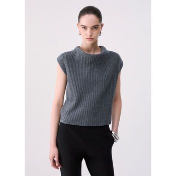 Liu Jo Blusa Top en lana a canalé para mujer