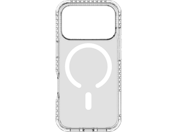 Funda móvil - CellularLine Ultra Strong Mag, Para Apple iPhone 17 Pro Max, MagSafe, Antibacteriano, Ultrarresistente, Transparente