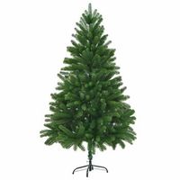 arbol de navidad artificial hojas realistas verde 210 cm vidaxl
