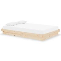 cama matrimonial  cama doble  estructura de cama doble pequena sin colchon madera maciza cfw47279