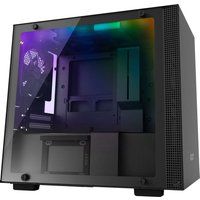 h200i mini-itx mid-tower pc case - black black