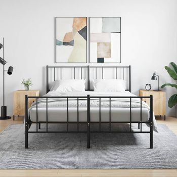Mesitas De Noche (2 Uds) - Mueble Para Dormitorio - Madera De Ingeniería - Roble Sonoma (40x40x50cm)