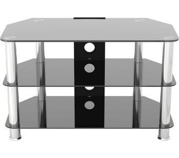 AVF SDC800CM TV Stand - Black & Chrome, Black