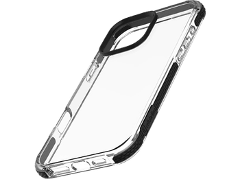 Funda móvil - CellularLine TETRA, Para Apple iPhone 16 PRO, Material Versaflex™, Transparente