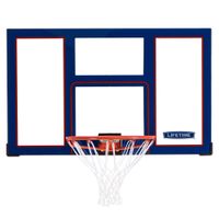 tablero de baloncesto policarbonato ultrarresistente con aro 46 cm 121x5x755 cm azul y rojo