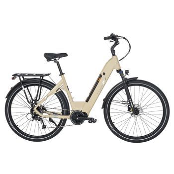 Bicicleta Eléctrica Ttgo C7 Se De 28” Con Motor Central De 250 W, 9 Velocidades, Urbana, Amarilla