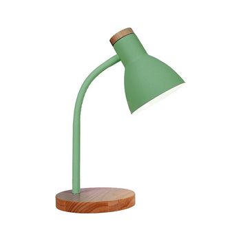 Flexo serie argos 1xe27 al.42xd.15cm verde/madera