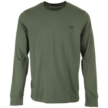 Fred Perry Camiseta Long Sleeved Twin Tipped Tee Shirt para hombre
